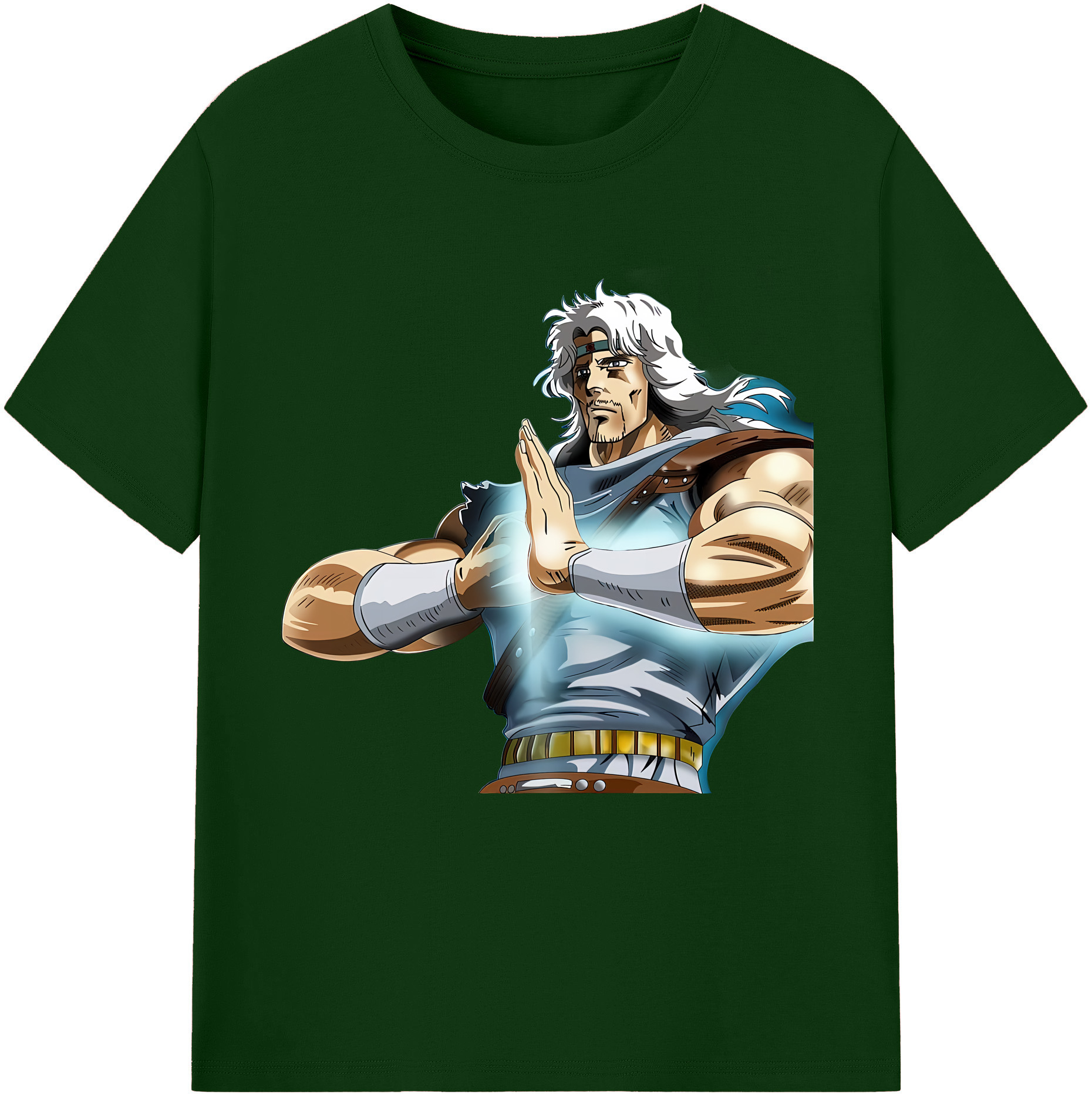 （画像用） 北斗の拳 Fist of the North Star 綿100％半袖Tシャツ（フロントプリント）